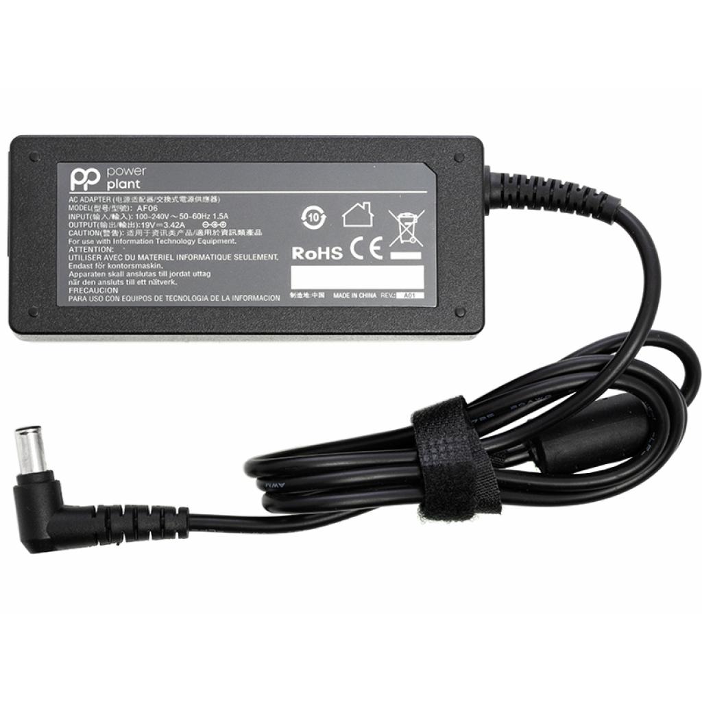 Блок живлення до ноутбуку PowerPlant LG 220V, 19V 65W 3.42A (6.5*4.4) (LG65F6544) - головне фото