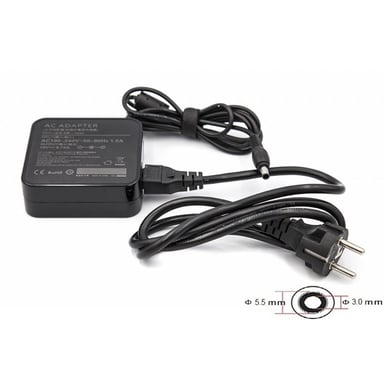 Блок живлення до ноутбуку PowerPlant SAMSUNG 220V, 19V 90W 4.74A (5.5*3.0) wall mount (WM-SA90F5530) - фото 1