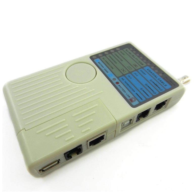 Тестер кабельний RJ-45/RJ-12/RJ-11/BNC/USB Merlion (NT-T040) - фото 1