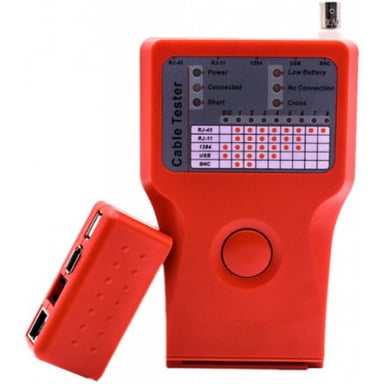 Тестер кабельний 5 в 1 -> RJ-45/RJ-11/BNC/USB/1394 Merlion (KTRJUSB) - фото 1