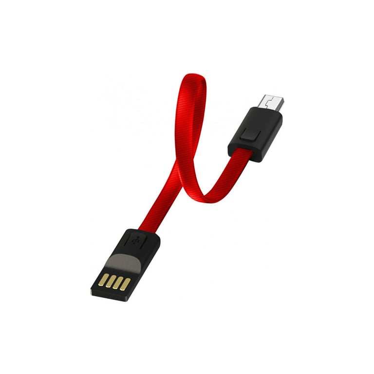 Дата кабель USB 2.0 AM to Micro 5P 0.22m red ColorWay (CW-CBUM022-RD) - фото 1