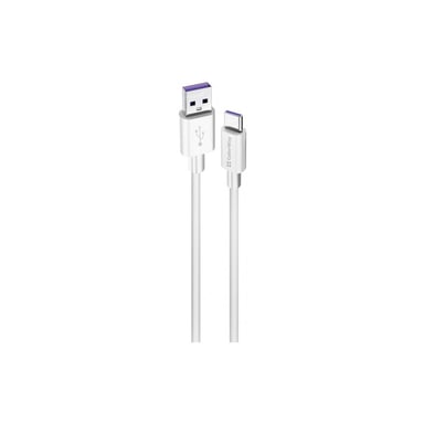 Дата кабель USB 2.0 AM to Type-C 1.0m 5A white ColorWay (CW-CBUC019-WH) - фото 1