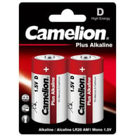 Батарейка Camelion D LR20 Plus Alkaline * 2 (LR20-BP2) - фото 1