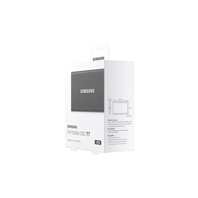 Накопичувач SSD USB 3.2 2TB T7 Samsung (MU-PC2T0T/WW) - фото 11