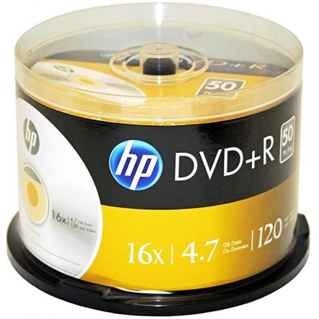 Диск DVD HP DVD+R 4.7GB 16X 50шт Spindle (69319/DRE00026-3) - фото 1