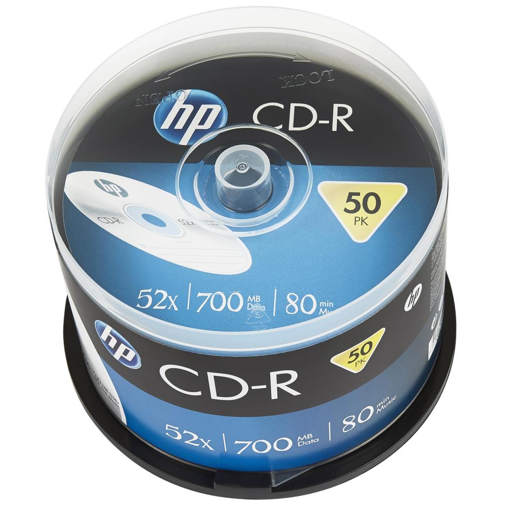 Диск CD HP CD-R 700MB 52X 50шт Spindle (69307/CRE00017-3) - фото 1