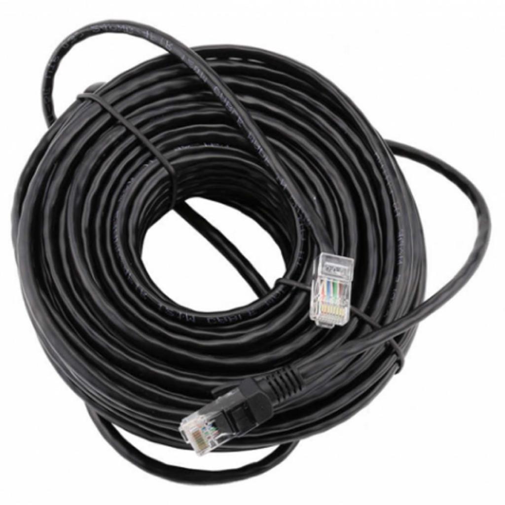 Патч-корд 15м, UTP, cat.5e, CCA, black Ritar (PCR-CCA/15Bk) - фото 1