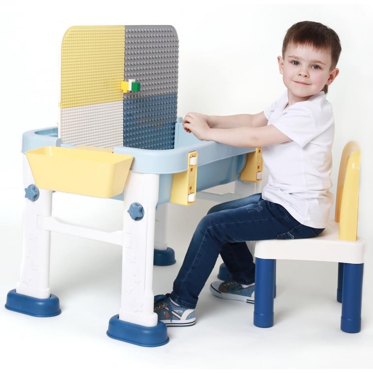 Дитячий стіл Microlab Toys Конструктор Ігровий Центр + 1 стілець (GT-15) - фото 7