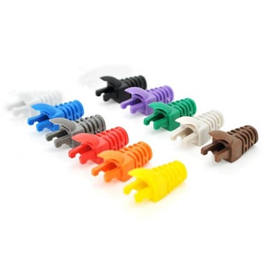 Ковпачок конектора RJ-45 Blue Cat.5/Cat.6 (100 шт/уп.) Merlion (CPRJ45ML-BL-CAT5/6) - фото 1