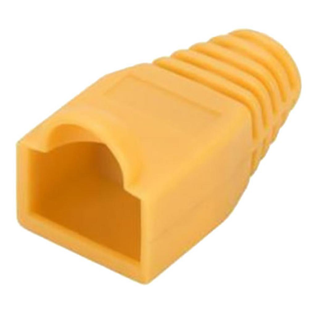 Ковпачок конектора RJ-45 Yellow (100 шт/уп.) Merlion (CPRJ45ML-YW) - фото 1