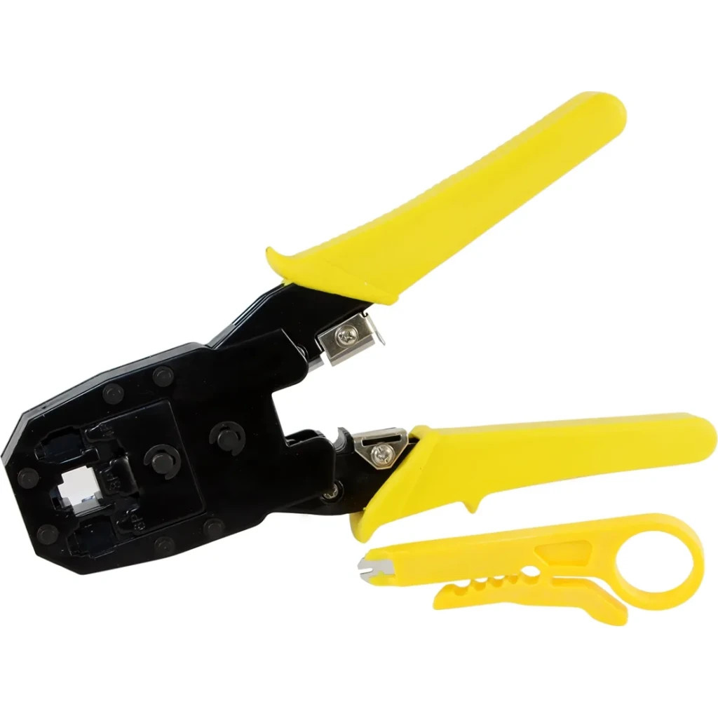 Інструмент Merlion RJ-45 (8P8C), RJ-12/11 (6P6C), 4P/6P/8P, Yellow (YT-BS-3268 / 10135) - фото 1