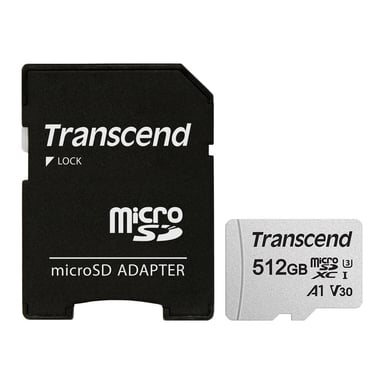 Карта пам'яті Transcend 512GB microSDXC Class 10 U3 (TS512GUSD300S-A) - фото 1