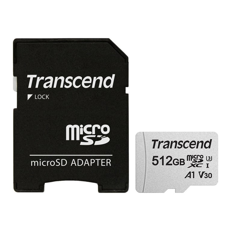 Карта пам'яті Transcend 512GB microSDXC Class 10 U3 (TS512GUSD300S-A) - фото 1