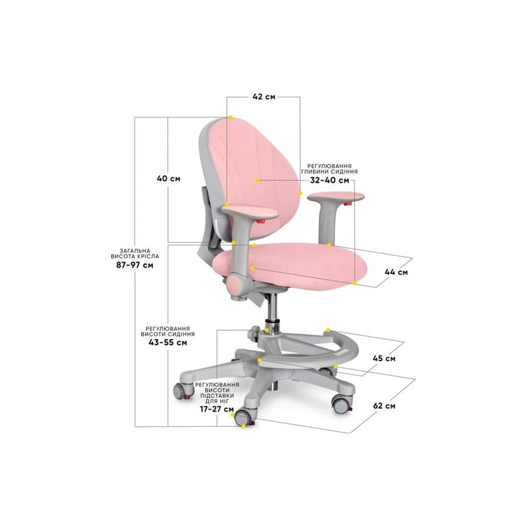 Дитяче крісло Evo-kids Mio-KP (Y-407 KP) - фото 4