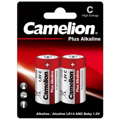 Батарейка Camelion C LR14 Plus Alkaline * 2 (LR14-BP2) - фото 1
