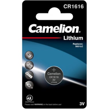 Батарейка CR 1616 Lithium * 1 Camelion (CR1616-BP1) - фото 1