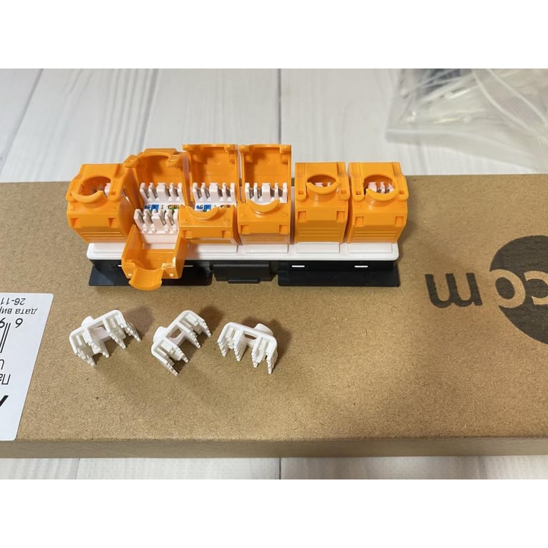 Патч-панель 19" 24хRJ-45 UTP 1U cat.6, в зборі з Keystone, Organizer Atcom (P6148) - фото 2