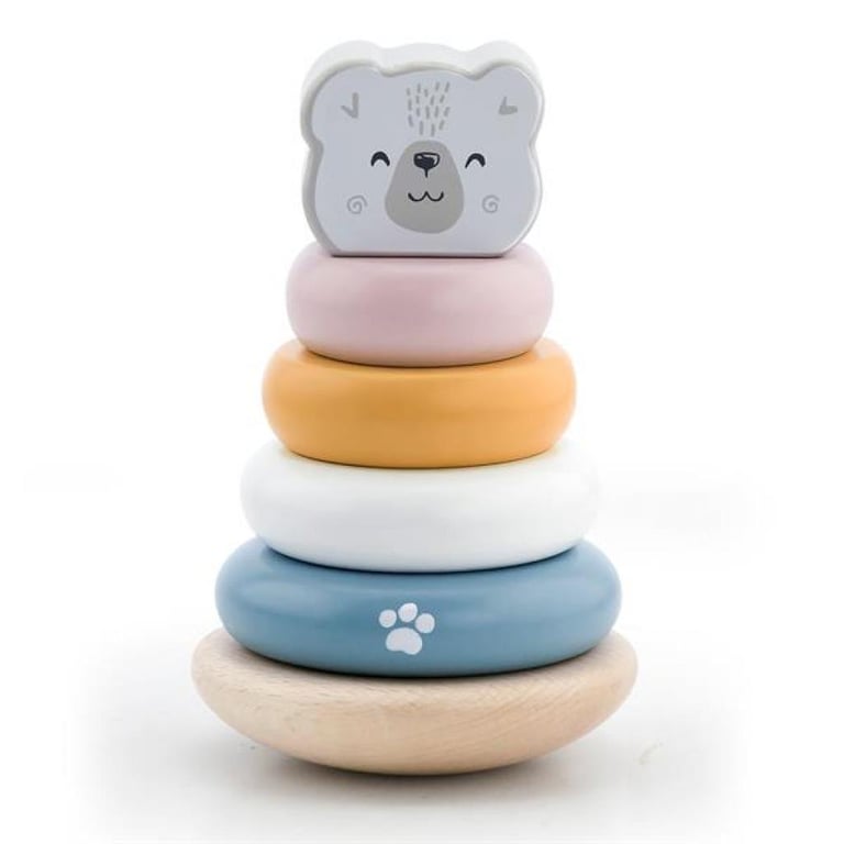 Розвиваюча іграшка Viga Toys Пірамідка PolarB Білий ведмідь (44005) - фото 1