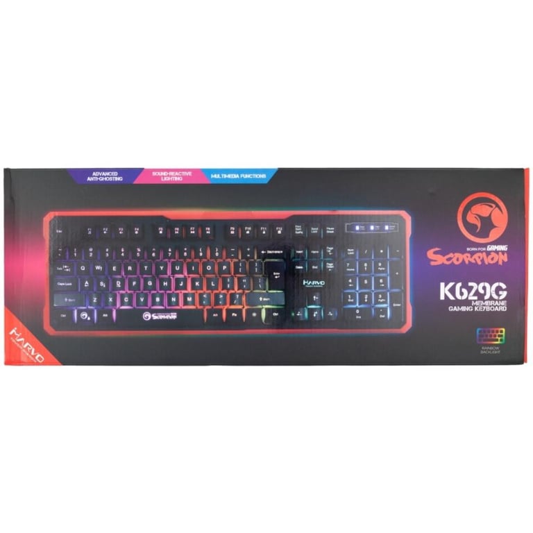 Клавіатура Marvo K629G Multi-LED USB (K629G) - фото 4