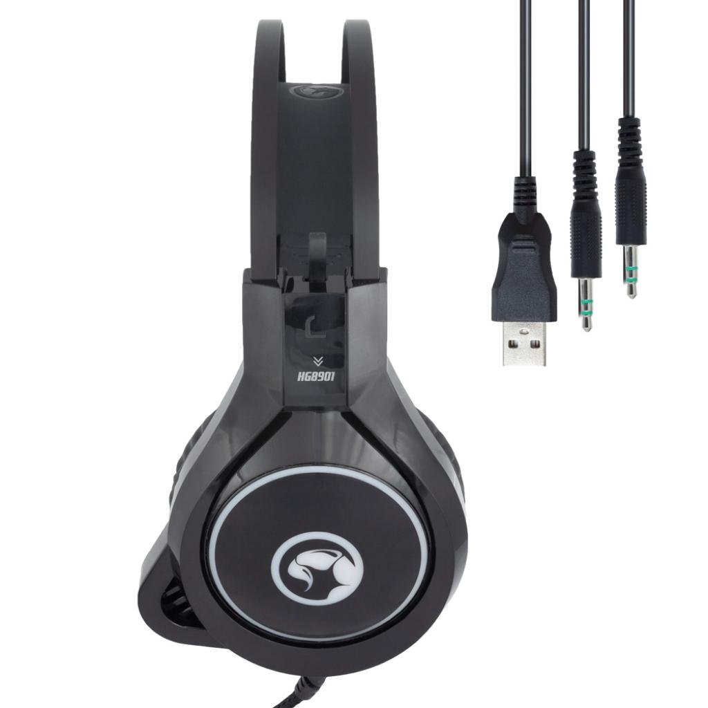 Навушники Marvo HG8901 Multi-LED Black (HG8901) - фото 7 Навушники Marvo HG8901 Multi-LED Black (HG8901) - фото 7