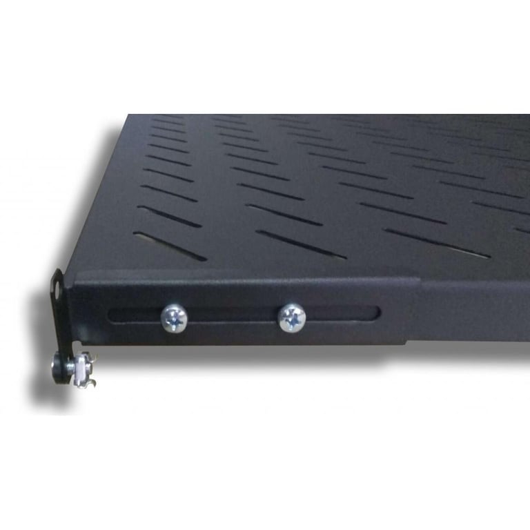 Полка 19" Hypernet 1U глиб. 400мм, в шкафи глибиною 600мм, чорна (U-FS-60-BLACK) - фото 2