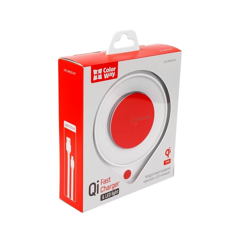 Зарядний пристрій ColorWay Qi Fast Charger (10W)& LED bedside lamp (CW-CHW20Q-WT) - фото 12