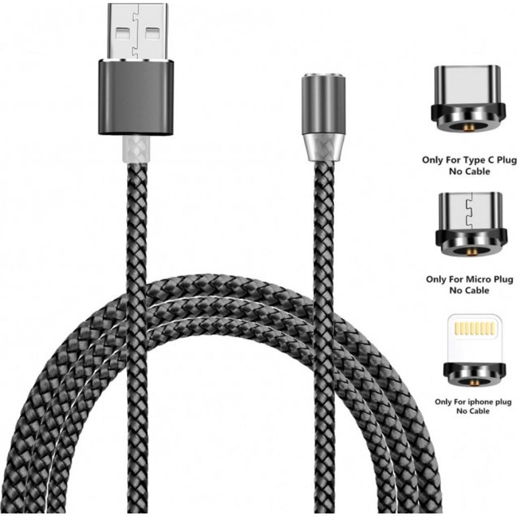 Дата кабель USB 2.0 AM to Lightning + Micro 5P + USB-C 1.2m Magneto gre XoKo (SC-350MGNT-GR) Дата кабель USB 2.0 AM to Lightning + Micro 5P + USB-C 1.2m Magneto gre XoKo (SC-350MGNT-GR)
