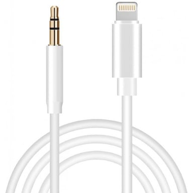 Перехідник Lightning to Jack 3.5 мм white 1.0m XoKo (AUX-001-WH) - фото 1