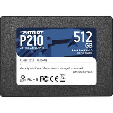 Накопичувач SSD 2.5" 512GB Patriot (P210S512G25) - фото 1