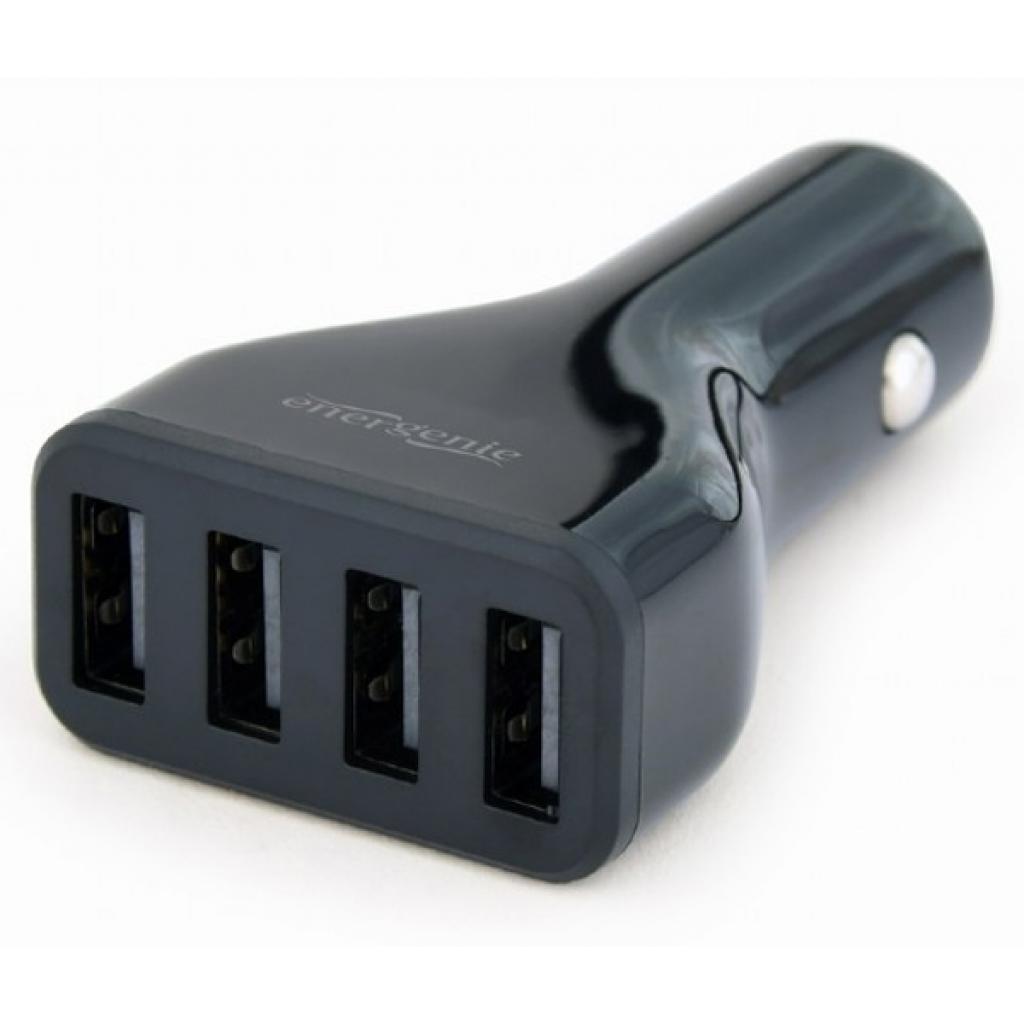 Зарядний пристрій EnerGenie USB 4.8A (EG-U4C4A-CAR-01) - фото 1