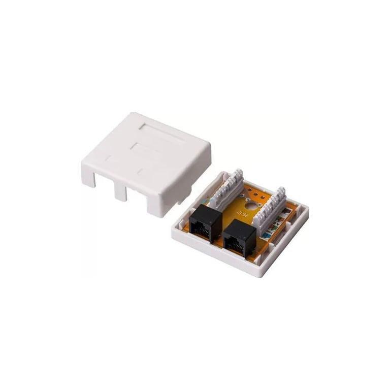 Комп'ютерна розетка RJ45x2 UTP cat.5e Kingda (KD-WP6035-C5e) - фото 2