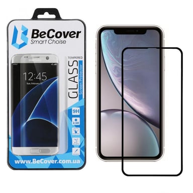 Скло захисне BeCover Apple iPhone 11 Black (704103) - фото 1