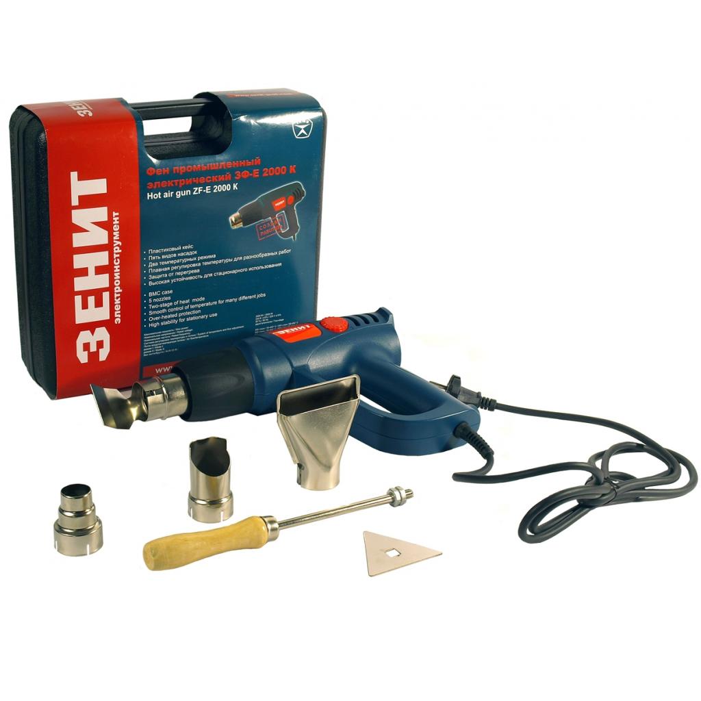 Будівельний фен Зеніт ЗФ-E 2000 К (841800) - фото 4 Будівельний фен Зеніт ЗФ-E 2000 К (841800) - фото 4