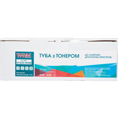 Картридж WWM для HP Neverstop LJ 1000a/1000w/1200a/1200w,W1103A Black (W1103A-WWM) - фото 1