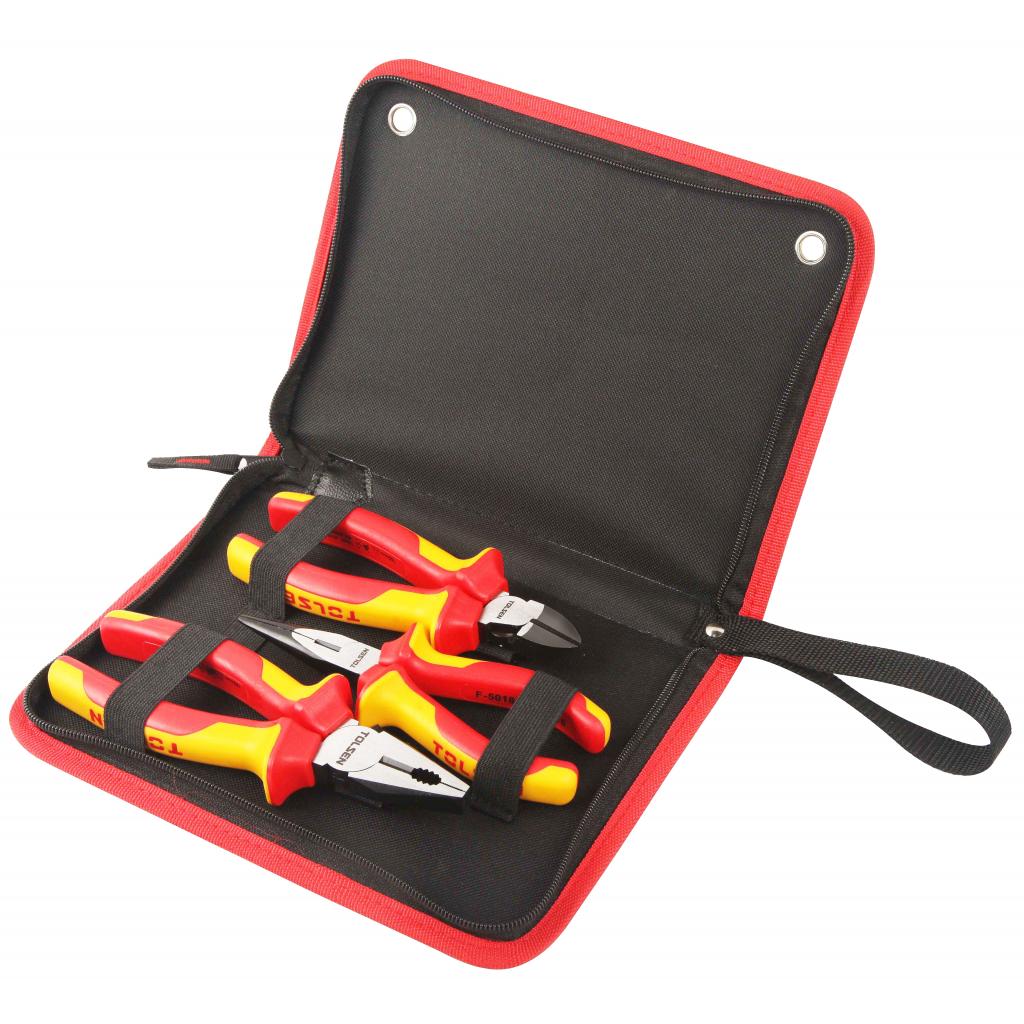 Набір інструментів Tolsen плоскогубців діелектричних VDE 3 шт Premium (V83103) - фото 1 Набір інструментів Tolsen плоскогубців діелектричних VDE 3 шт Premium (V83103) - фото 1