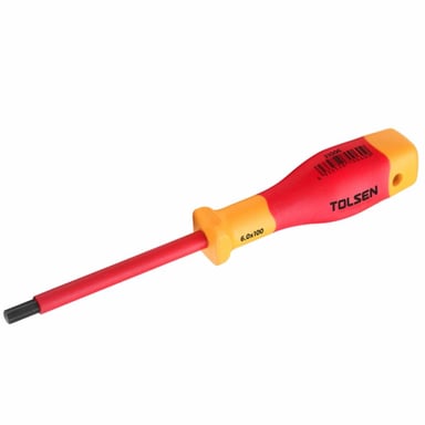 Викрутка Tolsen Premium діелектрична VDE шестигранна H 8.0х100 мм (V31008) - фото 1