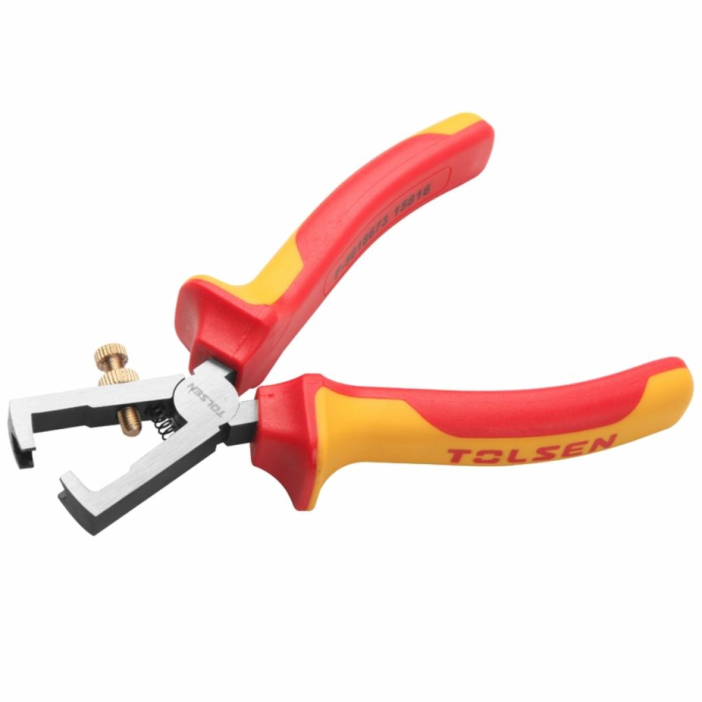 Знімач ізоляції Tolsen Premium діелектричний VDE 160 мм (V16066) - фото 1 Знімач ізоляції Tolsen Premium діелектричний VDE 160 мм (V16066) - фото 1