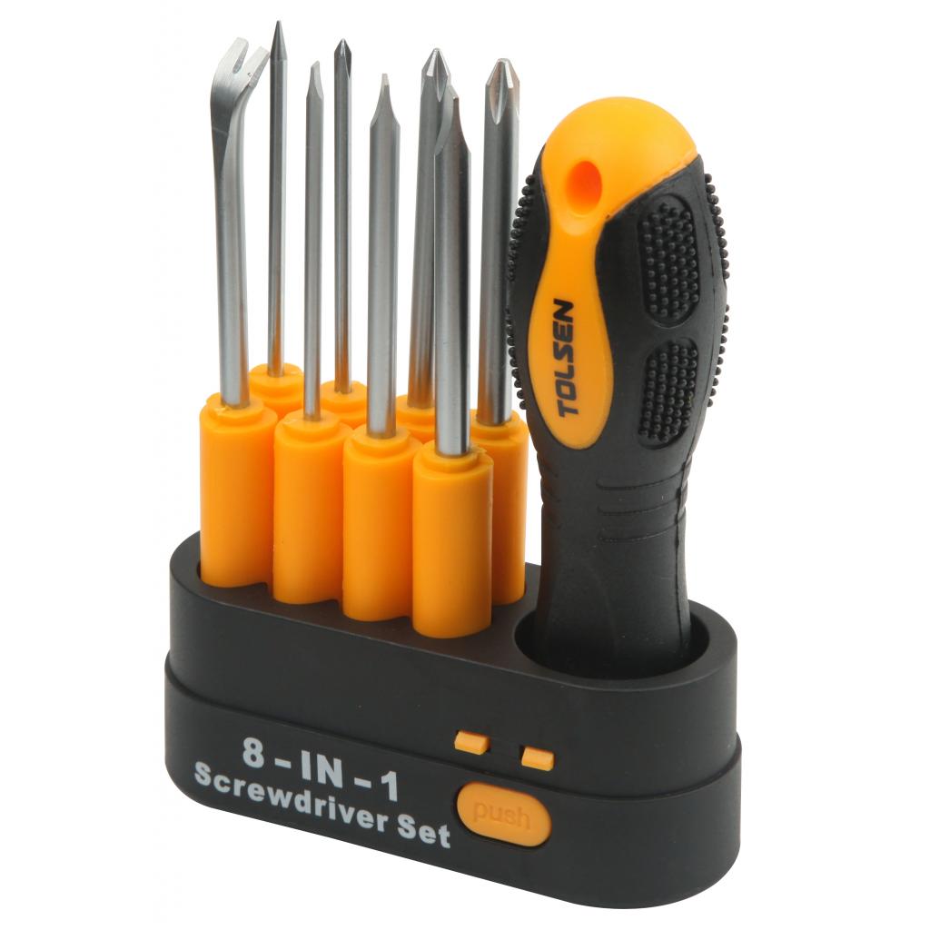 Набір інструментів Tolsen змінних викруток 8-в-1, храпова рукоятка (20039) - фото 1 Набір інструментів Tolsen змінних викруток 8-в-1, храпова рукоятка (20039) - фото 1