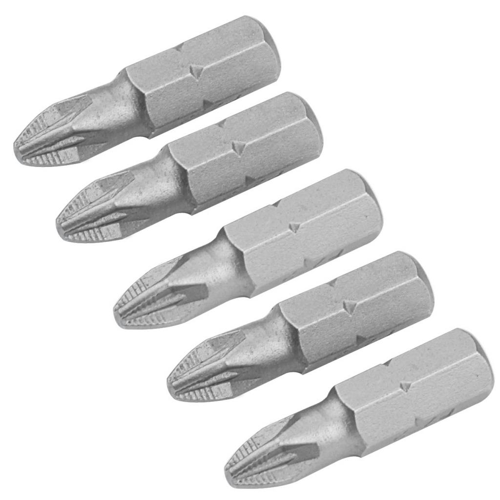 Набір біт Tolsen S2A хрестові РZ 2х25 мм, 5 шт (20273) - фото 1