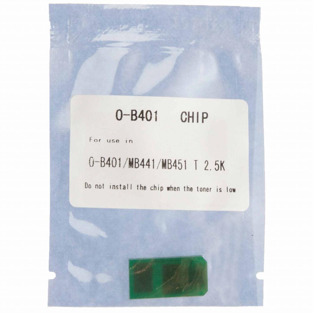 Чип для картриджа OKI B401/MB441/MB451 2.5К Black WWM (JYD-OKIB401T) - фото 1