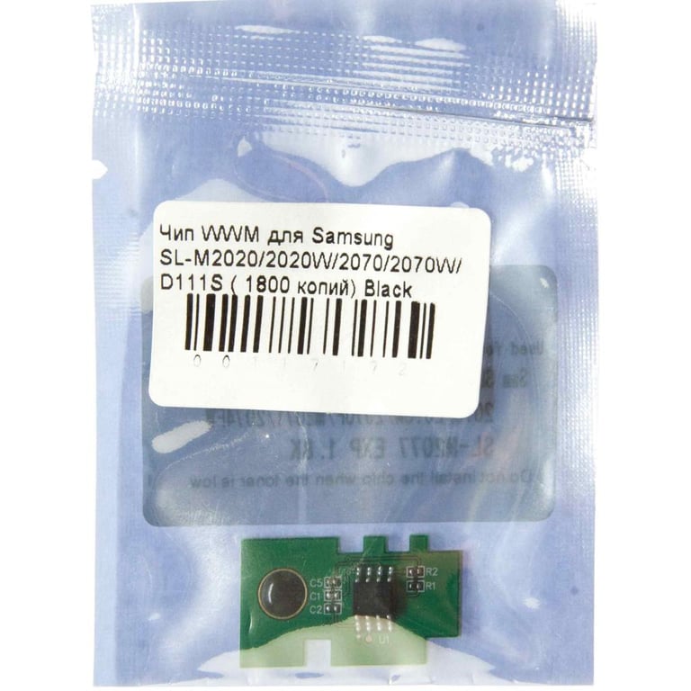 Чип для картриджа Samsung SL-M2020/2020W/2070/2070W/D111S 1.8К Black WWM (JYD-Sam111E) - фото 2