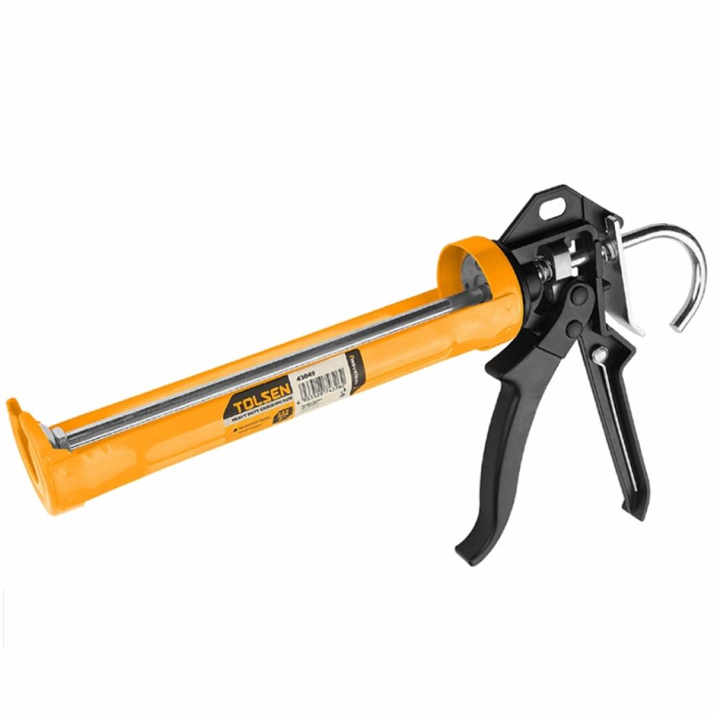 Пістолет для герметика Tolsen 225 мм напівкруглий сталевий (43049) - фото 1