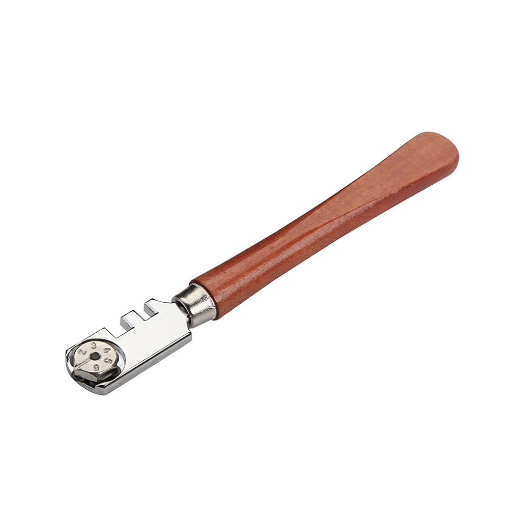 Склоріз Tolsen 130 мм 6 різаків дерев'яна ручка (41030) - фото 1 Склоріз Tolsen 130 мм 6 різаків дерев'яна ручка (41030) - фото 1