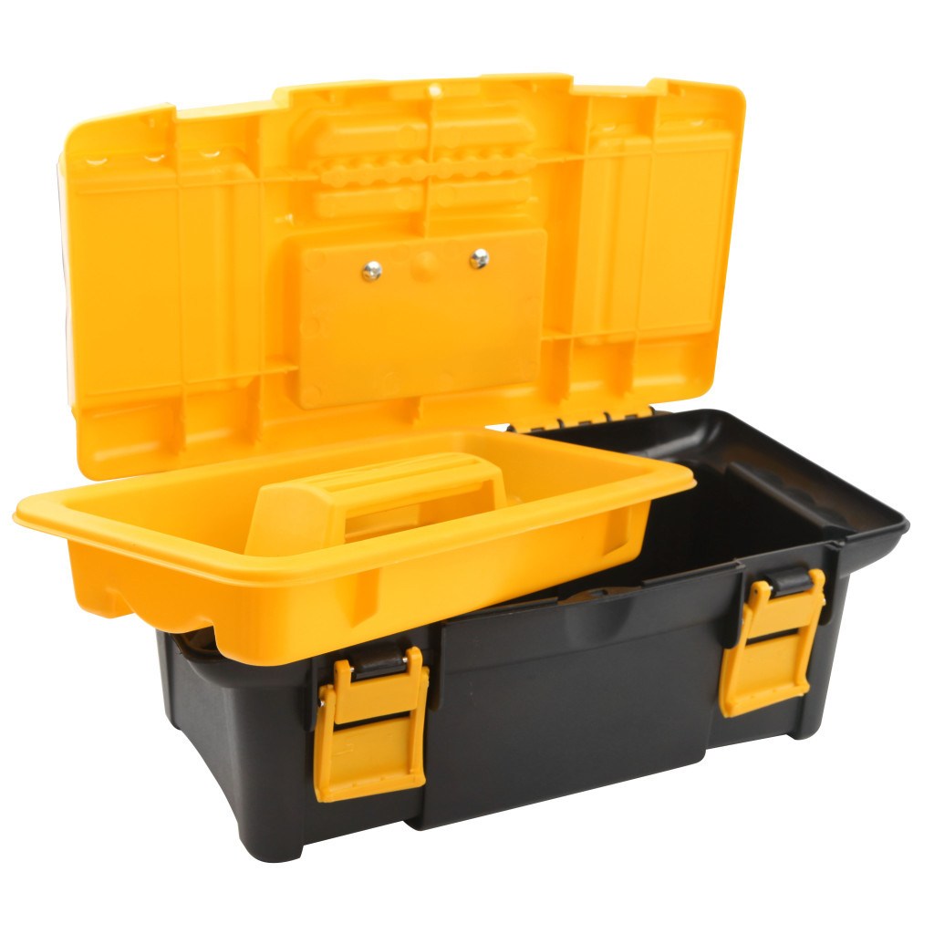 Ящик для інструментів Tolsen 34х18х13 см, 3 органайзера, піддон (80190) - фото 1