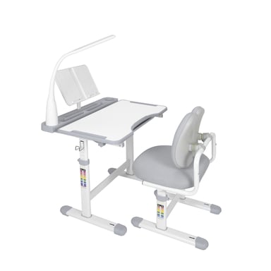 Парта зі стільцем FunDesk Vivo Grey (221892) - фото 1