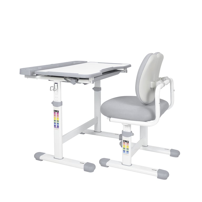 Парта зі стільцем FunDesk Vivo Grey (221892) - фото 4