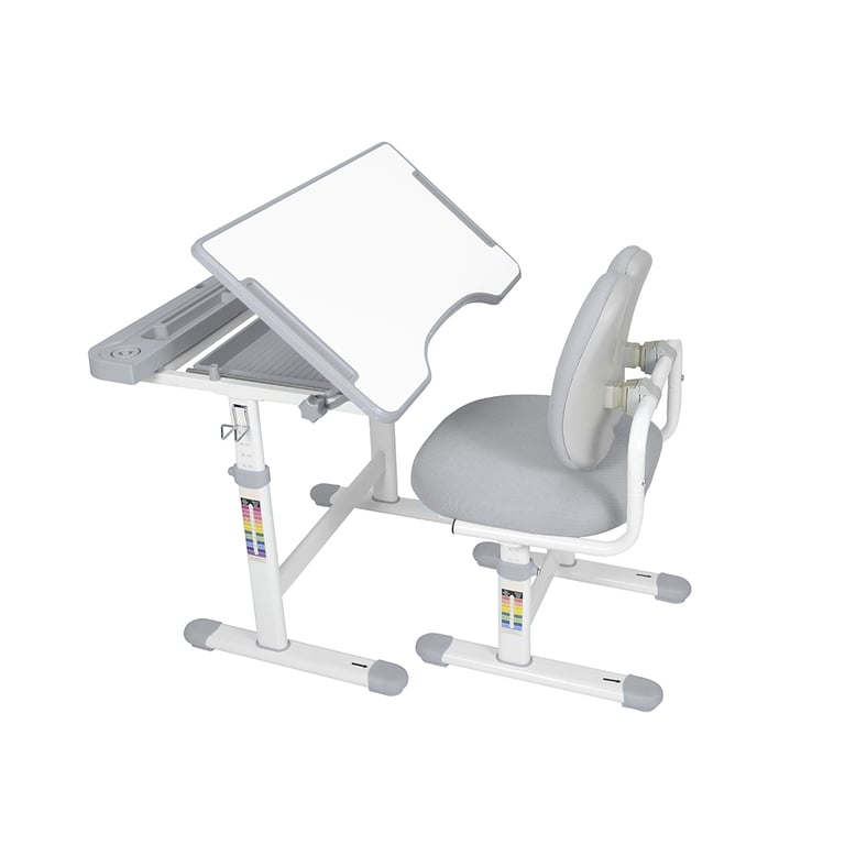 Парта зі стільцем FunDesk Vivo Grey (221892) - фото 5