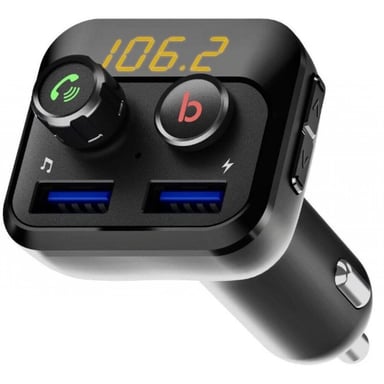 FM модулятор Grand-X 98GRX MegaBass, Bluetooth V5.0 MicroSD, 2USB , MegaBass, han (98GRX) - фото 1