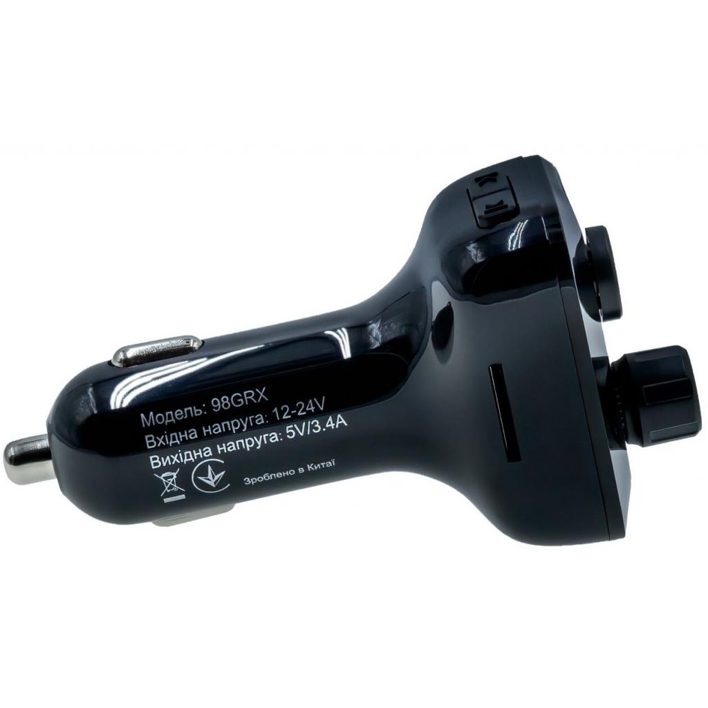 FM модулятор Grand-X 98GRX MegaBass, Bluetooth V5.0 MicroSD, 2USB , MegaBass, han (98GRX) - фото 7 FM модулятор Grand-X 98GRX MegaBass, Bluetooth V5.0 MicroSD, 2USB , MegaBass, han (98GRX) - фото 7