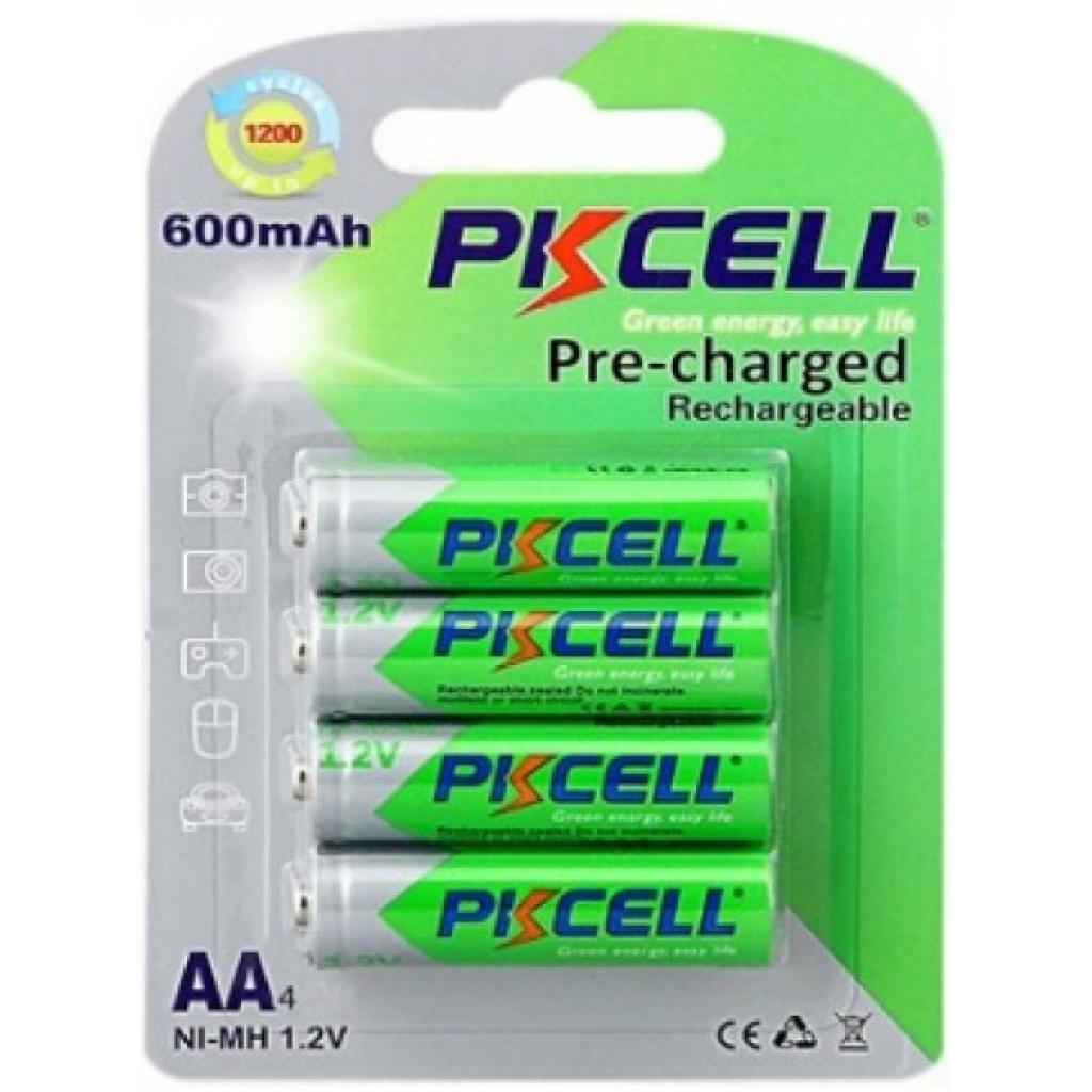 Акумулятор PkCell AA R6 NiMH 600mAh * 4 (PC/AA600-4BA) - фото 1